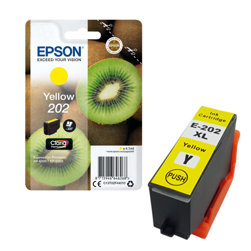 Tusz Epson 202 do XP-6000 | 300str. | 4,1 ml | yellow Tusz Epson 202 do XP-6000 | 300str. | 4,1 ml | yellow