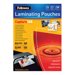 Fellowes folie do laminowania | 125 mic | 83x113mm | 100szt.