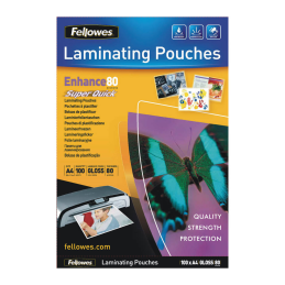 Fellowes folie do laminowania SUPER QUICK | A4 | 80 mic | 216x303mm | 100szt.