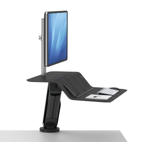 Fellowes stanowisko do pracy Sit-Stand Lotus™ RT na jeden monitor czarny