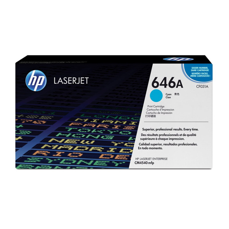 Toner HP 646A do Color LaserJet CM4540 | 12 500str. | cyan Toner HP 646A do Color LaserJet CM4540 | 12 500str. | cyan
