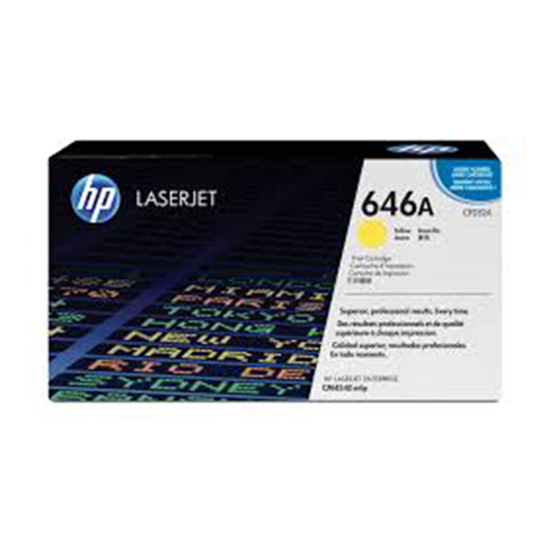 Toner HP 646A do Color LaserJet CM4540 | 12 500str. | yellow Toner HP 646A do Color LaserJet CM4540 | 12 500str. | yellow