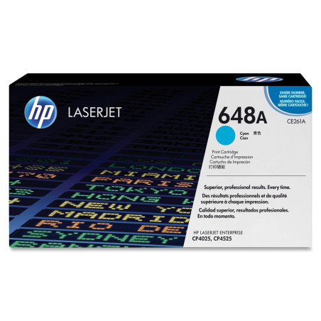 Toner HP 648A do LaserJet CP4025/4525 | 11 000 str. | cyan