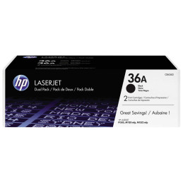 Zestaw dwóch tonerów HP 36A do LaserJet P1505, M1120/1522 | 2x2 000 str. | black