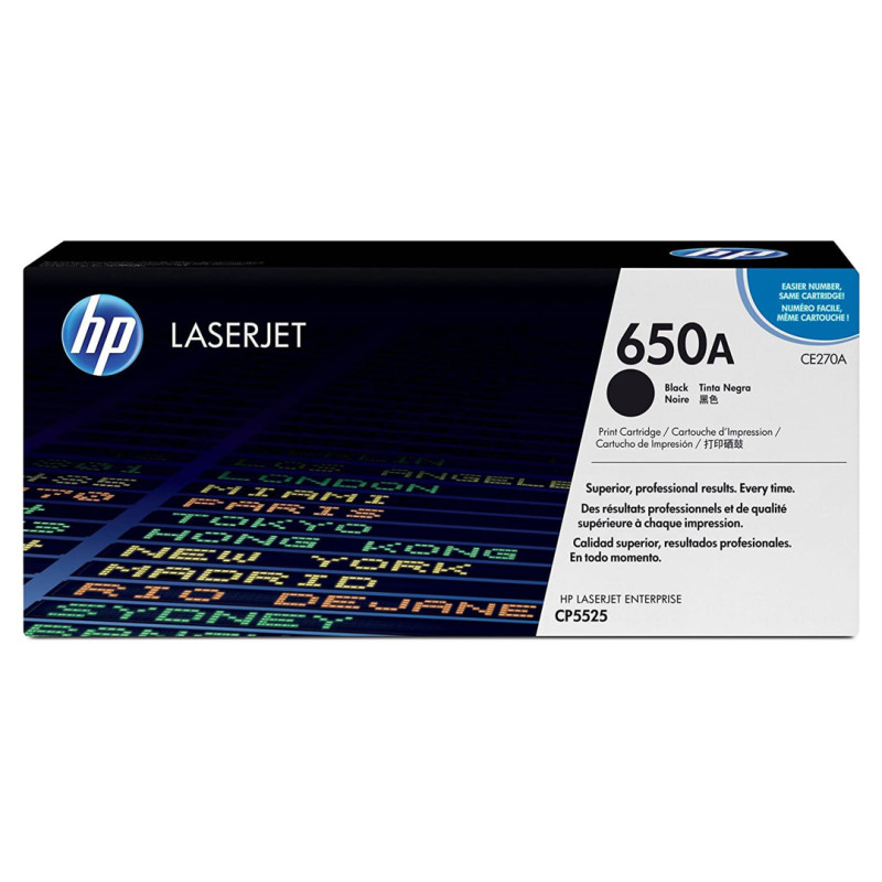 Toner HP 650A do Color LaserJet CP5525, M750 | 13 500 str. | black Toner HP 650A do Color LaserJet CP5525, M750 | 13 500 str. | black
