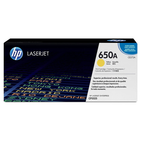 Toner HP 650A do Color LaserJet CP5525, M750 | 15 000 str. | yellow