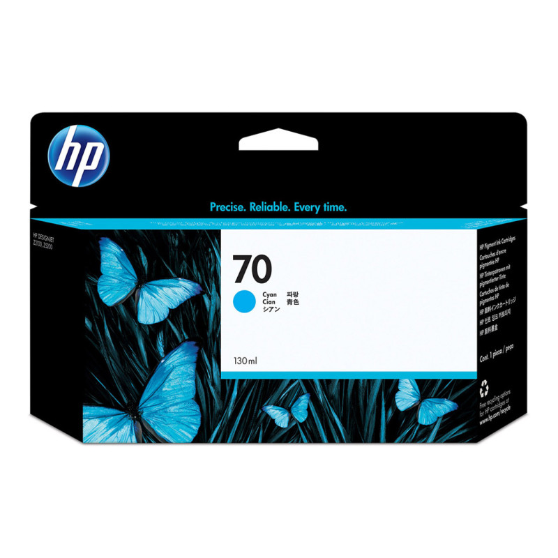 Tusz HP 70 Vivera do Designjet Z2100/5200 | 130 ml | cyan Tusz HP 70 Vivera do Designjet Z2100/5200 | 130 ml | cyan