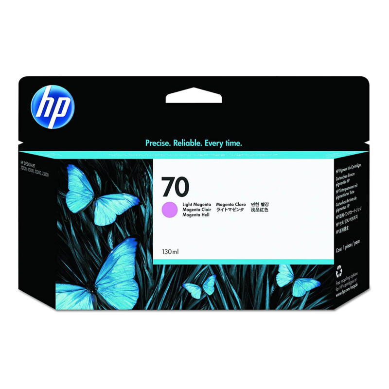 Tusz HP 70 Vivera do Designjet Z2100/3100/3200/5200 | 130 ml | light magenta Tusz HP 70 Vivera do Designjet Z2100/3100/3200/5200 | 130 ml | light magenta