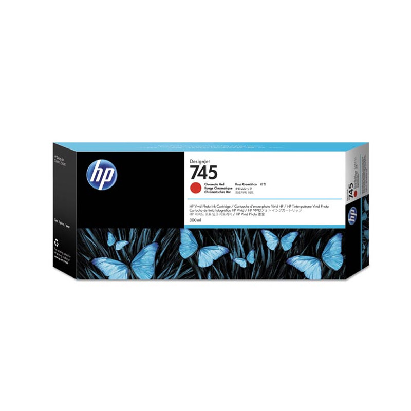 Tusz HP 745 do DesignJet Z5600/Z2600 | 300ml | Chromatic Red Tusz HP 745 do DesignJet Z5600/Z2600 | 300ml | Chromatic Red