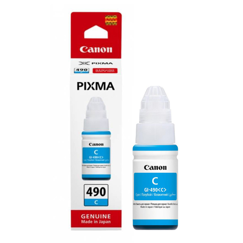 Tusz Canon GI-490 do Canon PIXMA G1400/G2400/G3400 | 70ml | cyan Tusz Canon GI-490 do Canon PIXMA G1400/G2400/G3400 | 70ml | cyan