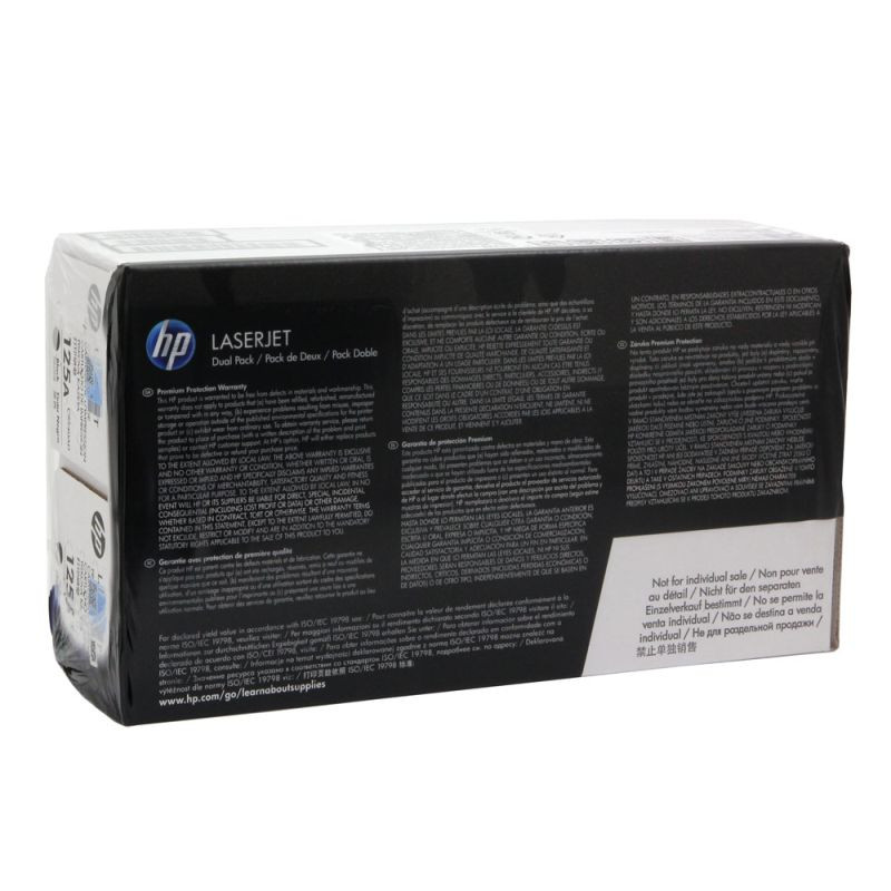Zestaw dwóch tonerów HP 125A do Color LaserJet CP1215/1312| 2x2 200 str. | black Zestaw dwóch tonerów HP 125A do Color LaserJet CP1215/1312| 2x2 200 str. | black