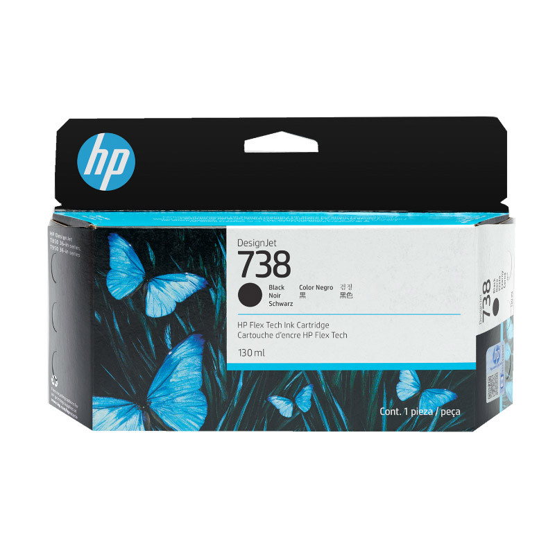 Tusz HP 738 | 130 ml | Black Tusz HP 738 | 130 ml | Black