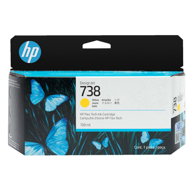 Tusz HP 738 | 130 ml | Yellow Tusz HP 738 | 130 ml | Yellow