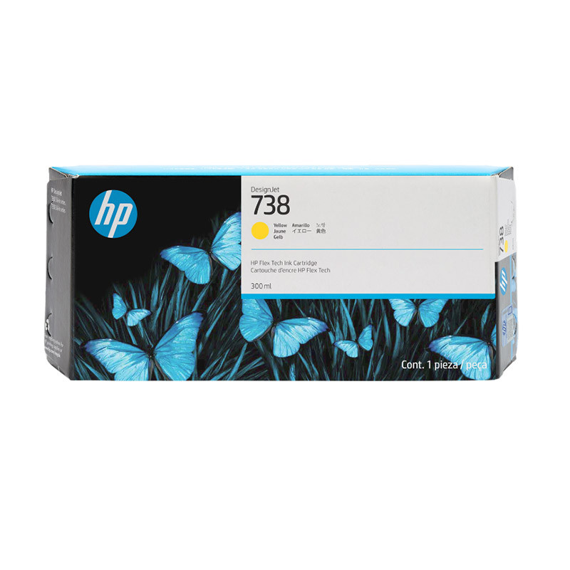 Tusz HP 738 | 300 ml | Yellow Tusz HP 738 | 300 ml | Yellow