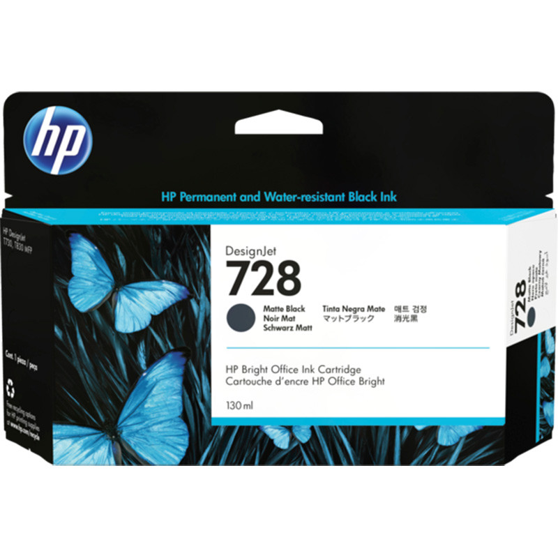 Tusz HP 728 do Designjet T730/T830 | 130ml | matte black Tusz HP 728 do Designjet T730/T830 | 130ml | matte black