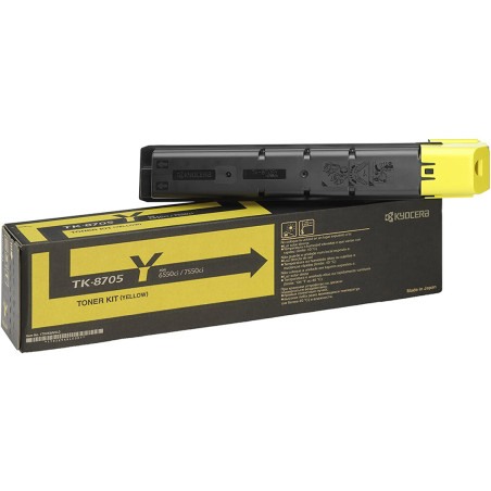 Toner Kyocera TK-8705Y do TASKalfa6550/7550 | 30 000 str. | yellow