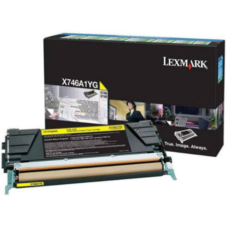 Kaseta z tonerem Lexmark do X-746/748 | zwrotny | 7 000 str. | yellow