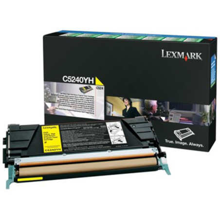 Kaseta z tonerem Lexmark do C-524/534 | zwrotny | 5 000 str. | yellow