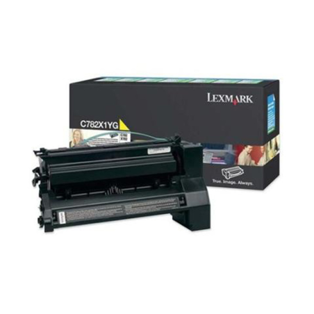 Kaseta z tonerem Lexmark do C782 | zwrotny | 15 000 str. | yellow