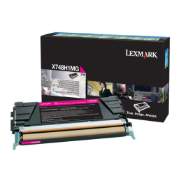 Kaseta z tonerem Lexmark do X748 | zwrotny | 10 000 str. | magenta