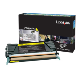 Kaseta z tonerem Lexmark do X748 | zwrotny | 10 000 str. | yellow