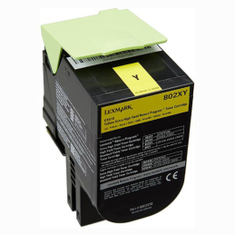 Kaseta z tonerem Lexmark 802XY do CX-510 | zwrotny | 4 000 str. | yellow