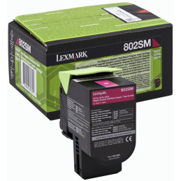 Kaseta z tonerem Lexmark 802SM doCX-310/410/510 | zwrotny | 2 000 str.| magenta