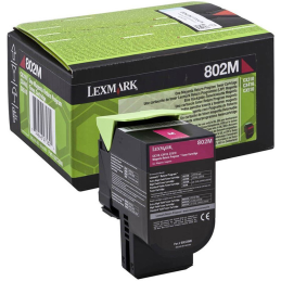 Kaseta z tonerem Lexmark 802M do CX-310/410/510 | zwrotny | 1 000 str. | magenta