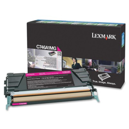 Kaseta z tonerem Lexmark do C-746/748 | zwrotny | 7 000 str. | magenta