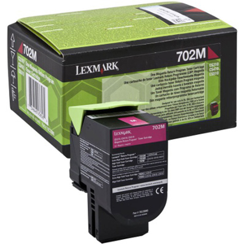 Kaseta z tonerem Lexmark 702M do CS-310/410/510 | zwrotny | 1 000 str. | magenta