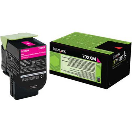 Kaseta z tonerem Lexmark 702XM do CS-510 | zwrotny | 4 000 str. | magenta