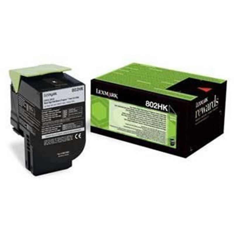 Kaseta z tonerem Lexmark 802HK do CX-410/510 | zwrotny | 4 000 str. | black