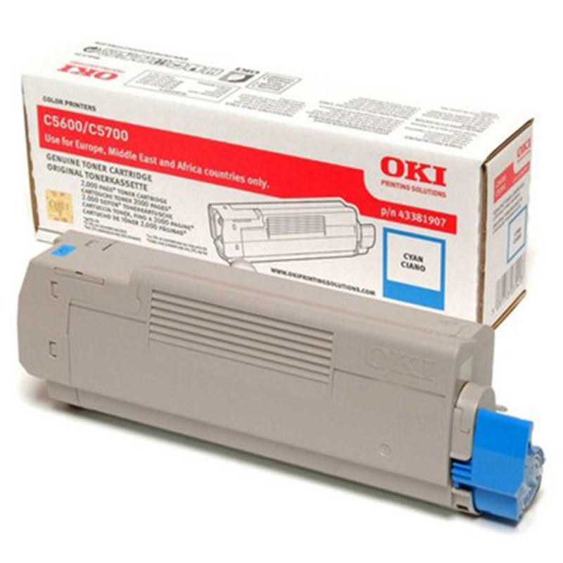 Toner Oki do C5600/5700 | 2 000 str. | cyan Toner Oki do C5600/5700 | 2 000 str. | cyan