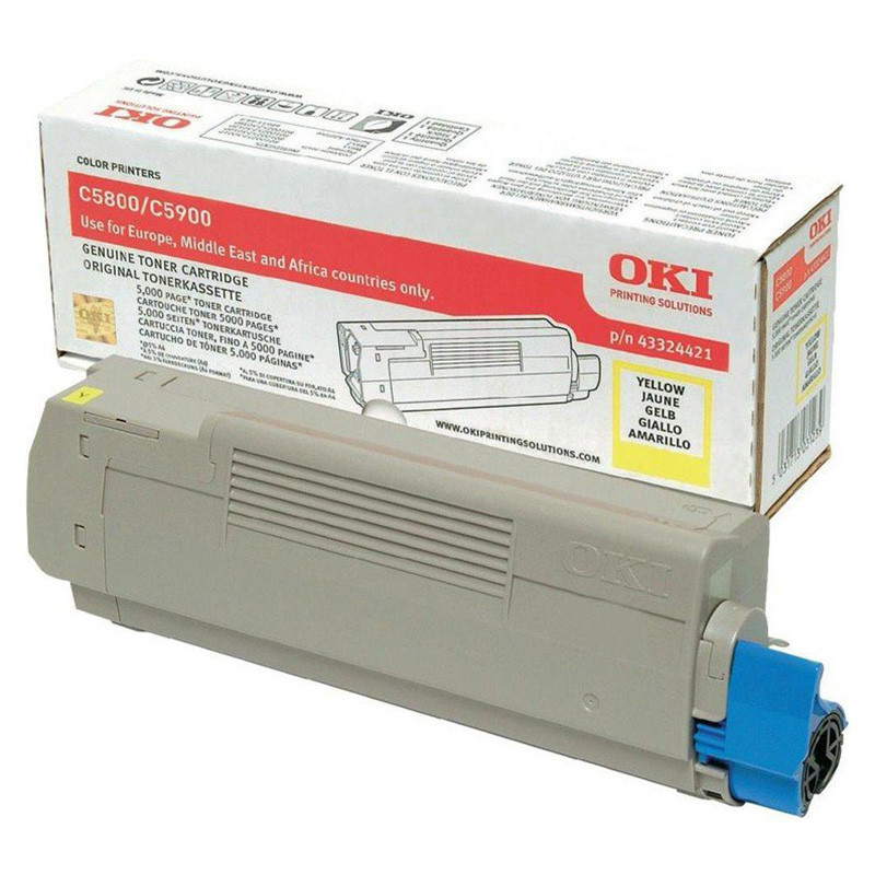 Toner Oki do C5800/5900/5550MFP | 5 000 str. | yellow Toner Oki do C5800/5900/5550MFP | 5 000 str. | yellow