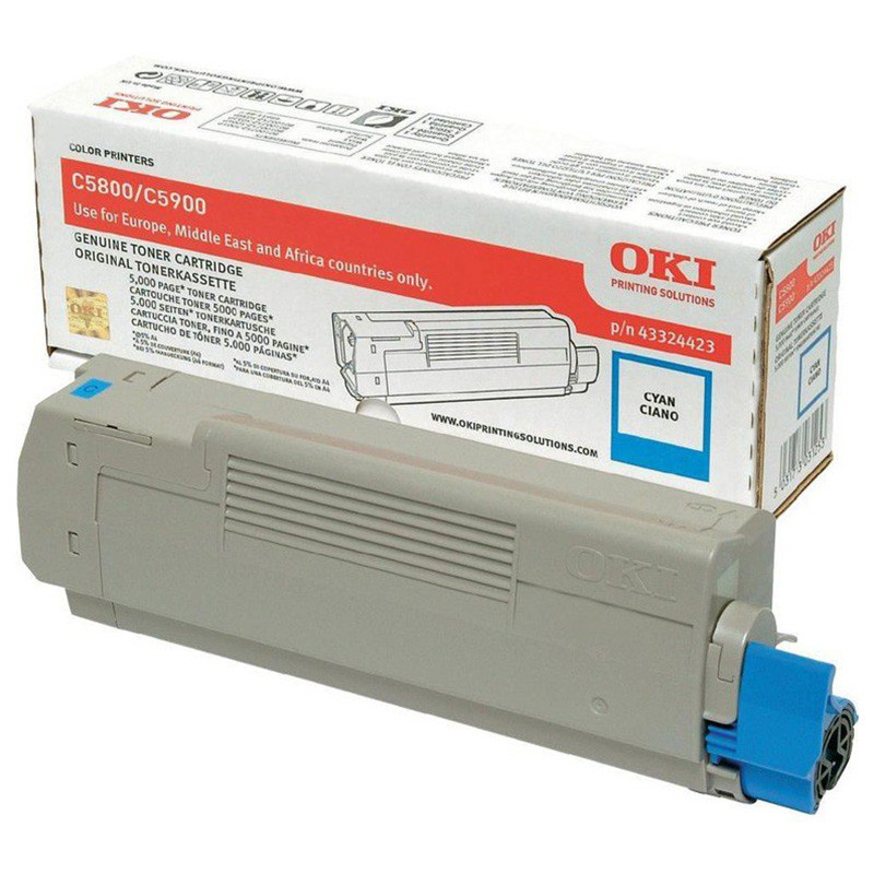 Toner Oki do C5800/5900/5550MFP | 5 000 str. | cyan Toner Oki do C5800/5900/5550MFP | 5 000 str. | cyan