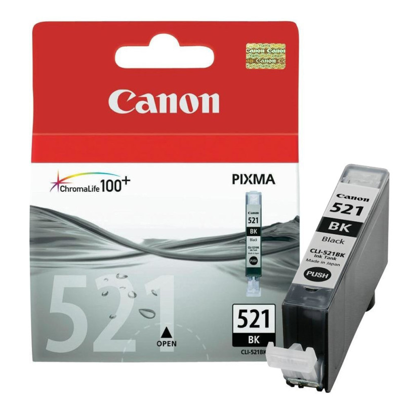 Tusz Canon CLI521BK do iP-3600/4600, MP-540/620/630/980 | 9ml | black Tusz Canon CLI521BK do iP-3600/4600, MP-540/620/630/980 | 9ml | black