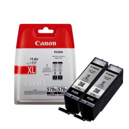 Zestaw dwóch tusz Canon PGI-570PGBK XL do Pixma MG-5750/6850 | 2 x 22ml | black