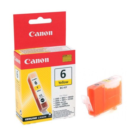 Tusz Canon BCI6Y S-800/820D/830D/900, i-560/950, BJC-8200 | yellow