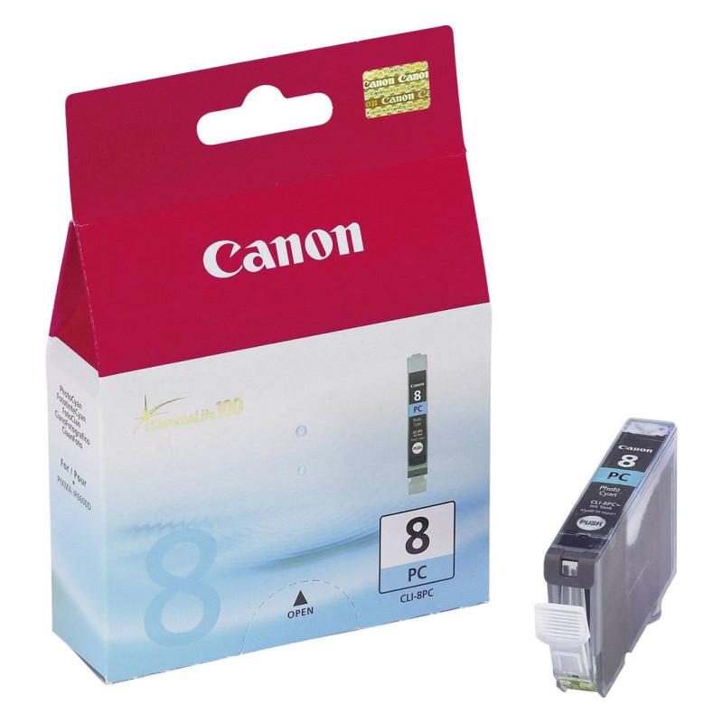 Tusz Canon CLI8PC do iP-6600/6700 | 13ml | photo cyan Tusz Canon CLI8PC do iP-6600/6700 | 13ml | photo cyan