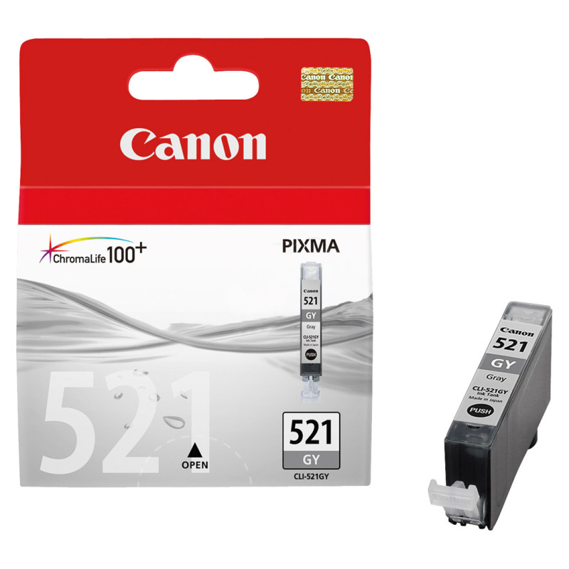 Tusz Canon CLI521GY do MP-980 | 9ml | grey Tusz Canon CLI521GY do MP-980 | 9ml | grey