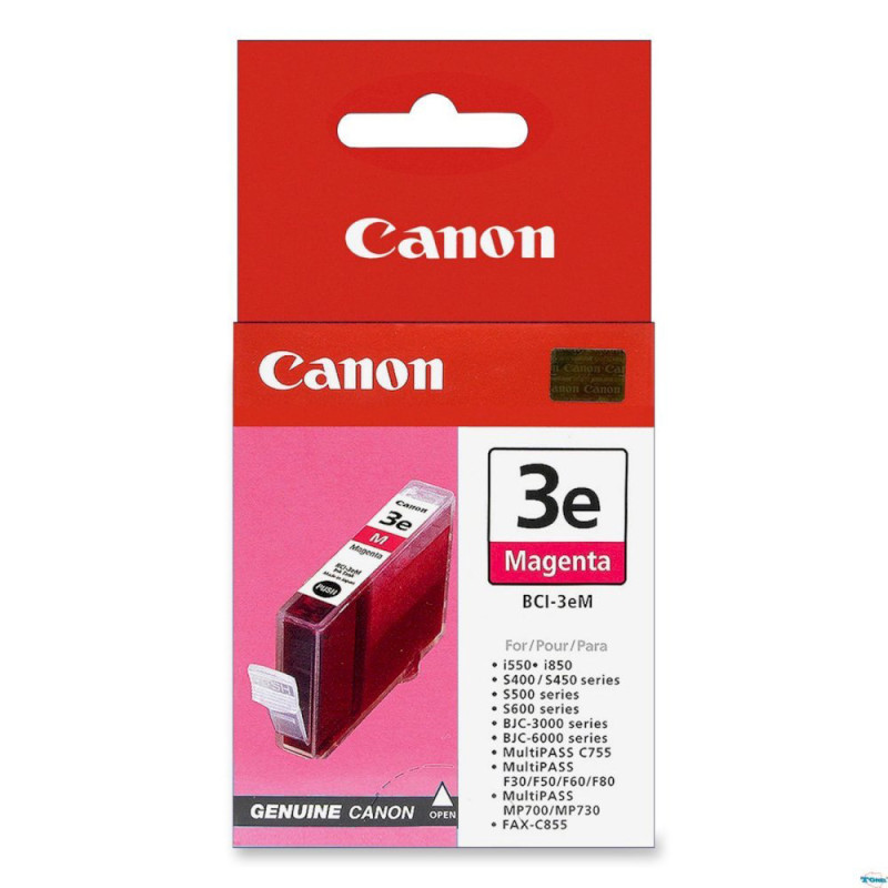 Tusz Canon BCI3EM do BJ-C6000/6100, S400/450, C100, MP700 | 280 str. | magenta