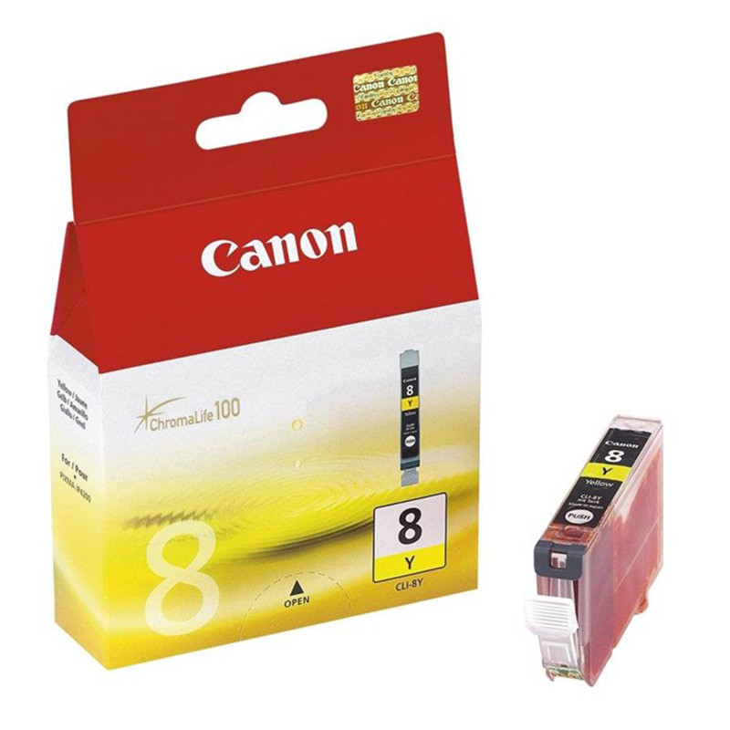 Tusz Canon CLI8Y do iP-4200/4300/5200/5300/6600, MP-500/600/800 | 13ml | yellow Tusz Canon CLI8Y do iP-4200/4300/5200/5300/6600, MP-500/600/800 | 13ml | yellow