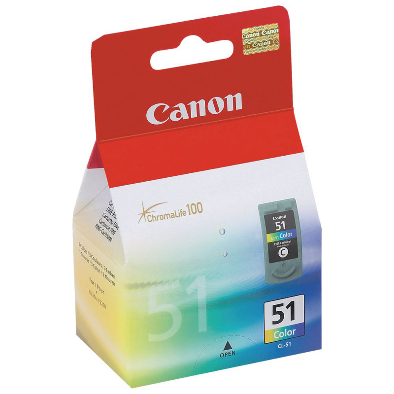 Tusz Canon CL51 do iP-2200/6210/6220,MP-150/170 | 21ml | CMY Tusz Canon CL51 do iP-2200/6210/6220,MP-150/170 | 21ml | CMY
