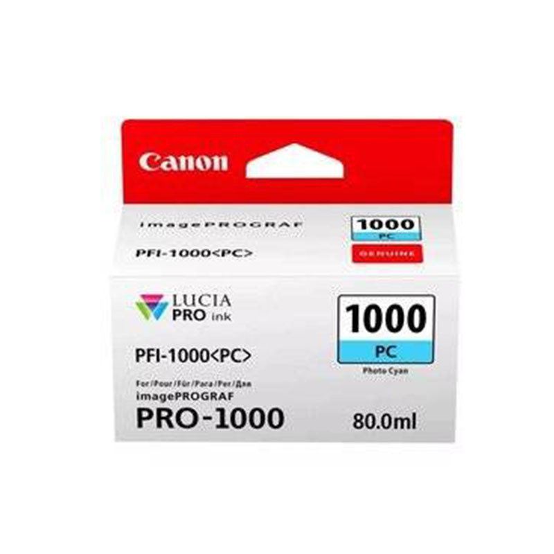 Tusz Canon PFI-1000 do iPF Pro-1000 | 80ml | cyan | 5025 str