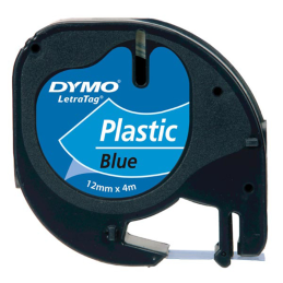 Dymo taśma do drukarek LetraTag 59426 | 12mm/4m | plastikowa | niebieska