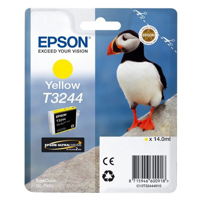 Tusz Epson T3244 do SureColor SC-P400 Yellow| 14,0 ml | 980 str | Tusz Epson T3244 do SureColor SC-P400 Yellow| 14,0 ml | 980 str |