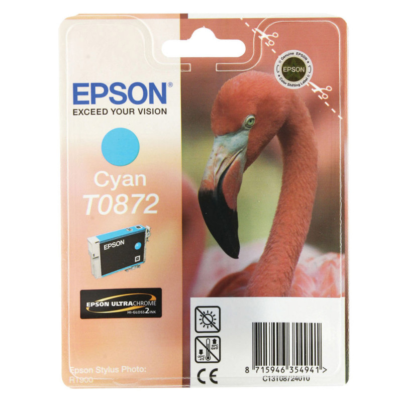 Tusz Epson T0872 do Stylus Photo R1900 | 11,4ml | cyan Tusz Epson T0872 do Stylus Photo R1900 | 11,4ml | cyan