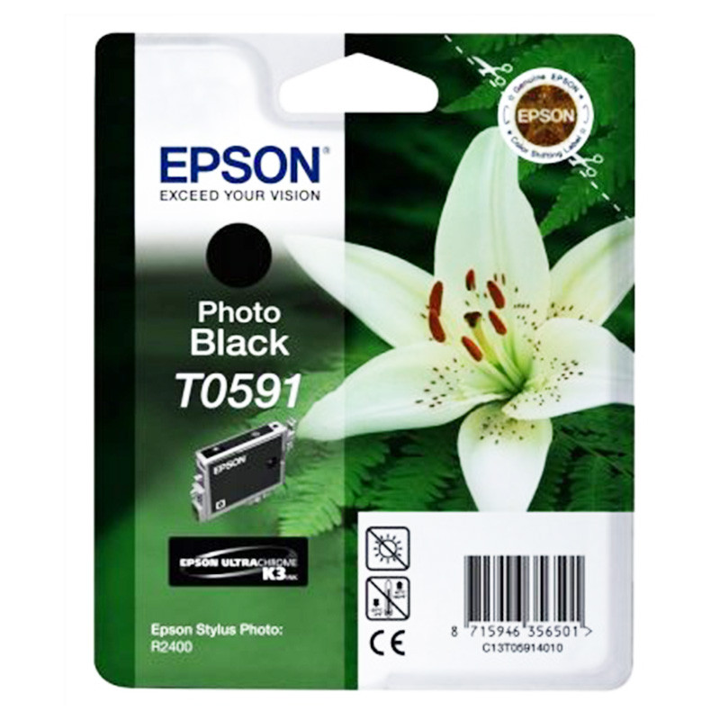 Tusz Epson T0591 do Stylus Photo R2400 | 13ml | photo black Tusz Epson T0591 do Stylus Photo R2400 | 13ml | photo black