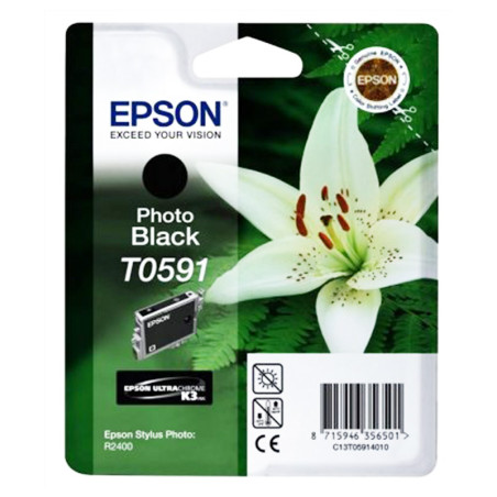 Tusz Epson T0591 do Stylus Photo R2400 | 13ml |  photo black