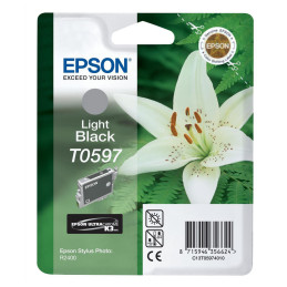 Tusz Epson T0597 do Stylus Photo R2400 | 13ml I  light black